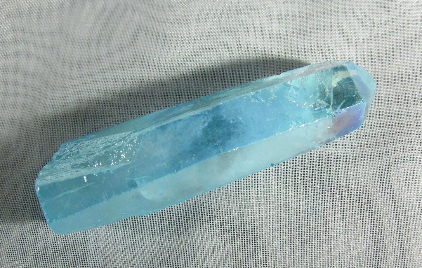 aqua aura quartz crystal, healing stones