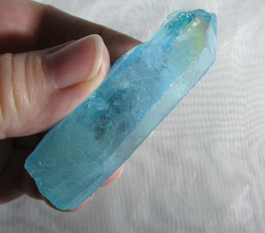 aqua aura quartz crystal, healing stones