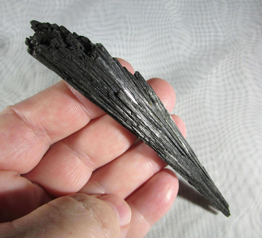 Natural Black Kyanite Fan Witches Broom brazil mineral