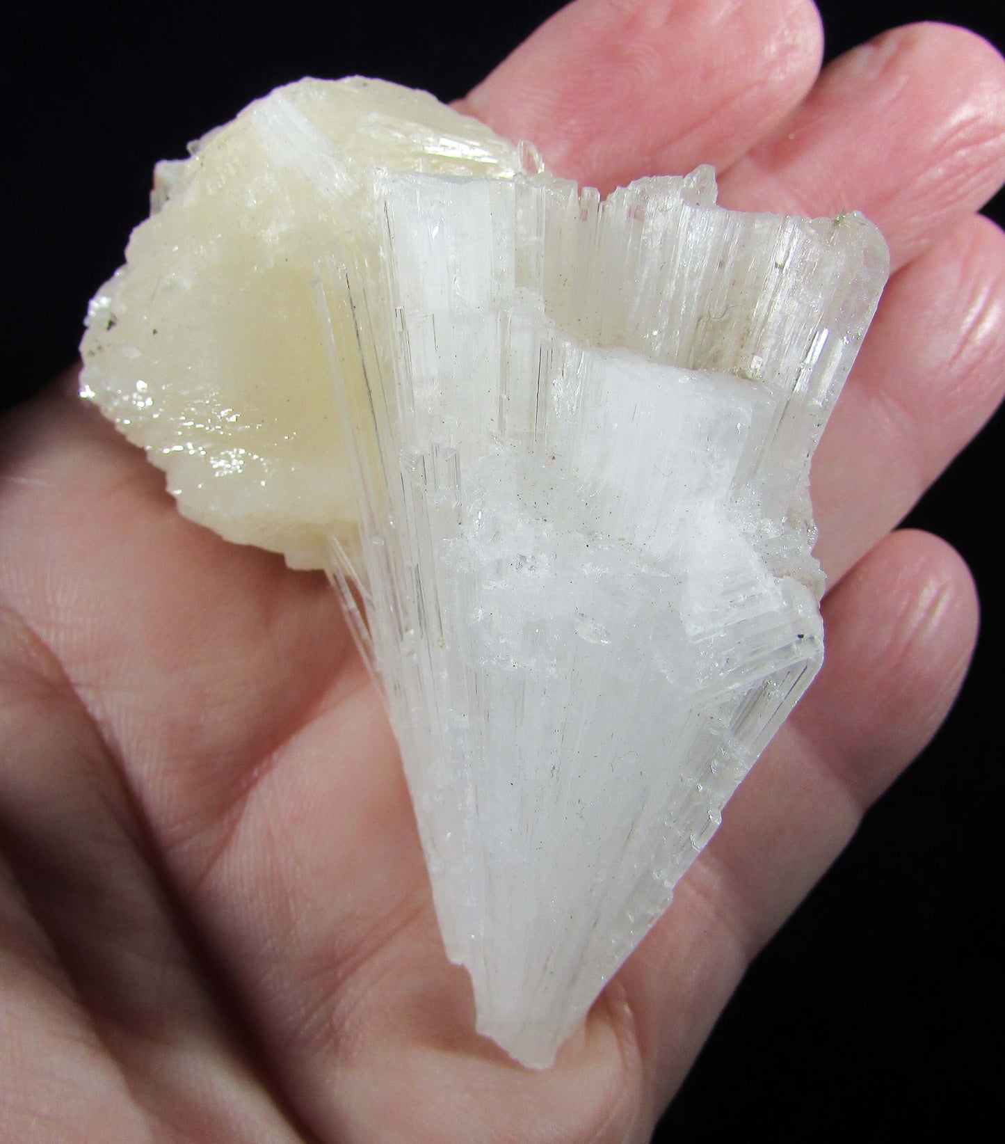 scolecite crystal cluster, natural scolecite, india crystals