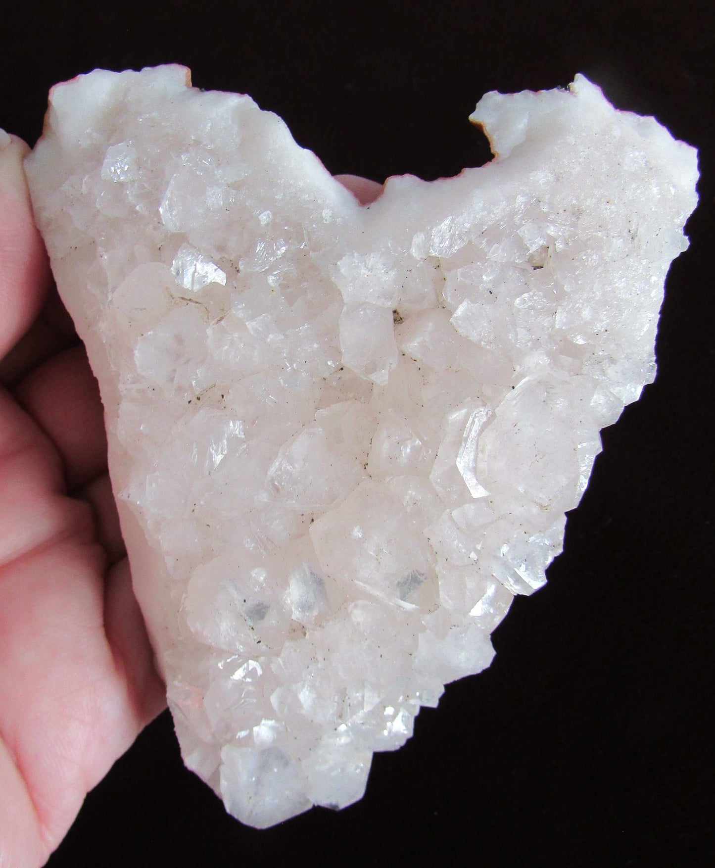 rare pink Apophyllite crystal cluster India
