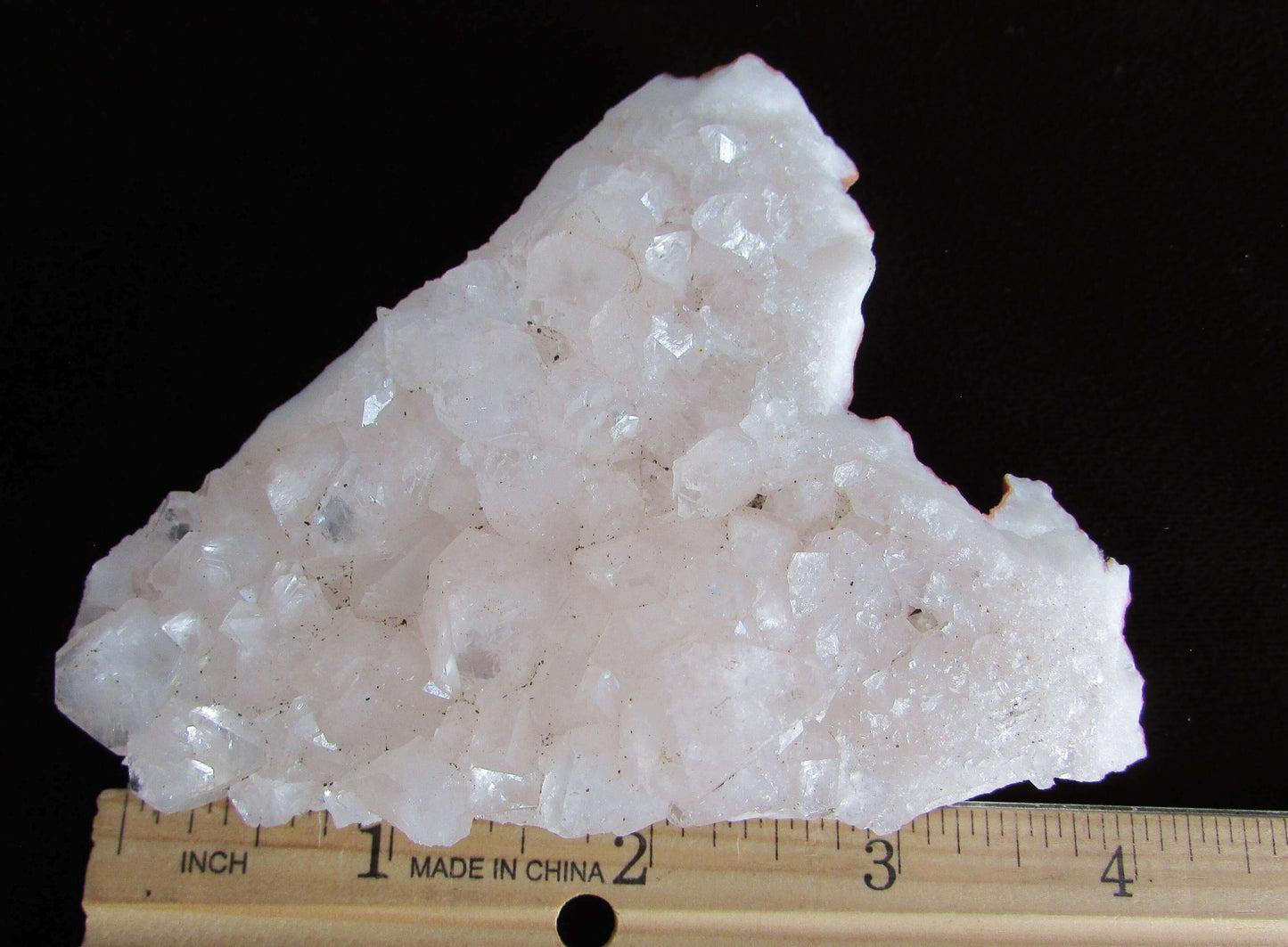 rare pink Apophyllite crystal cluster India