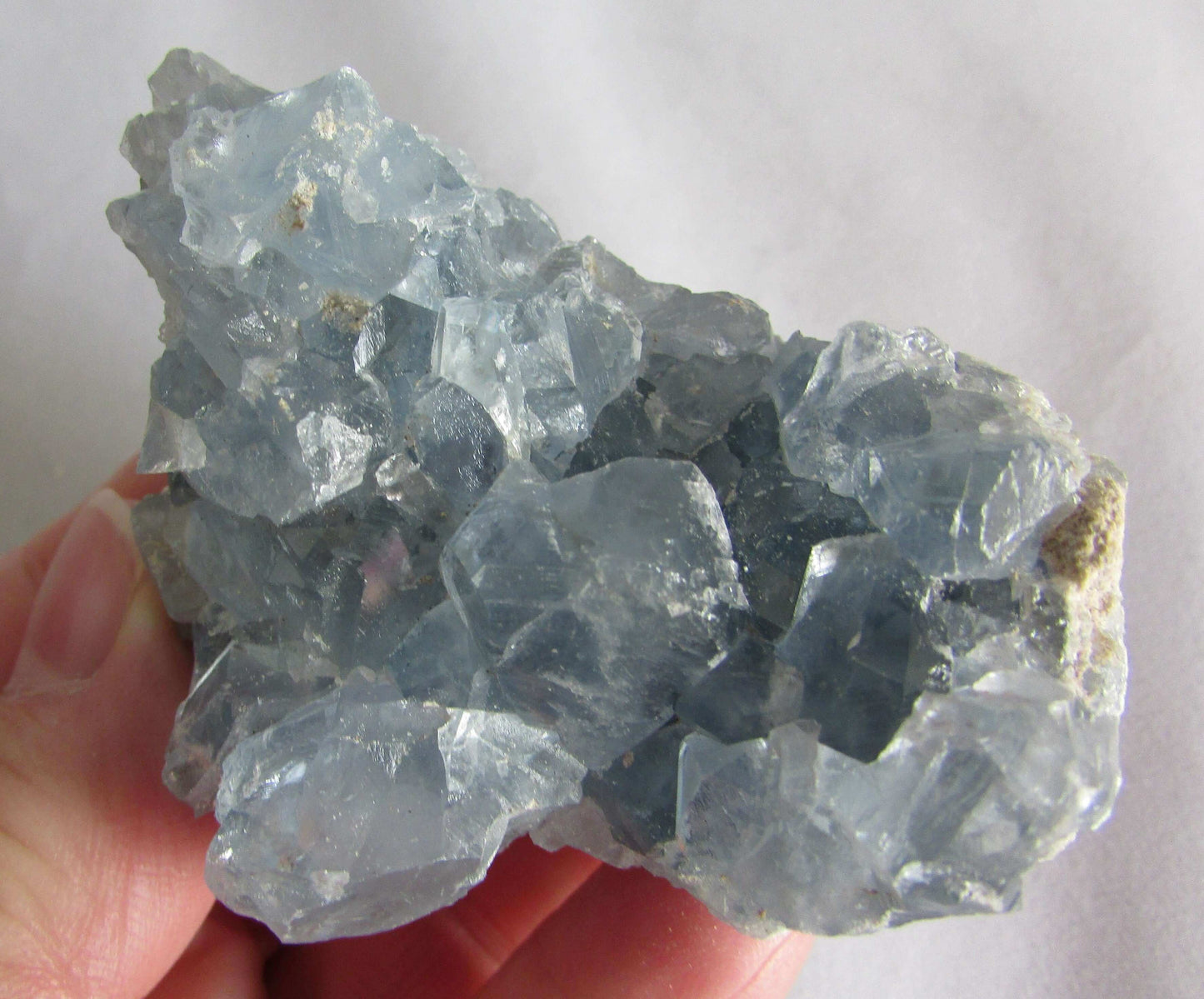Genuine natural Gemmy Celestite Crystal Geode ethically sourced from Madagascar