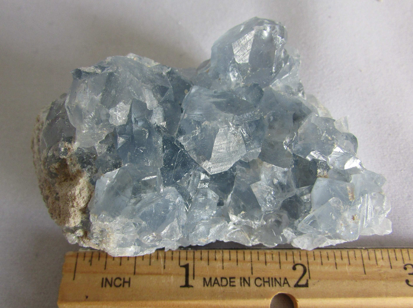 Genuine natural Gemmy Celestite Crystal Geode ethically sourced from Madagascar