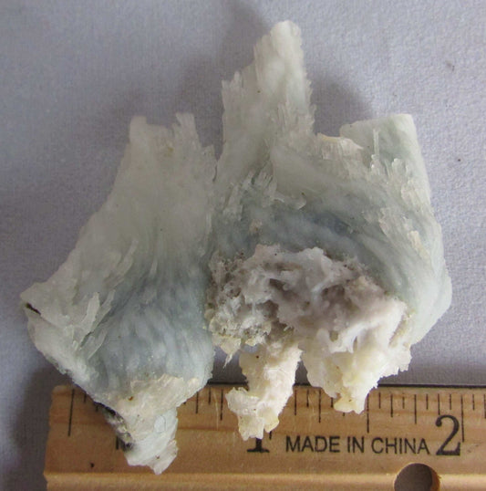 Rare raw Windswept Blue Chalcedony India Mineral Specimen