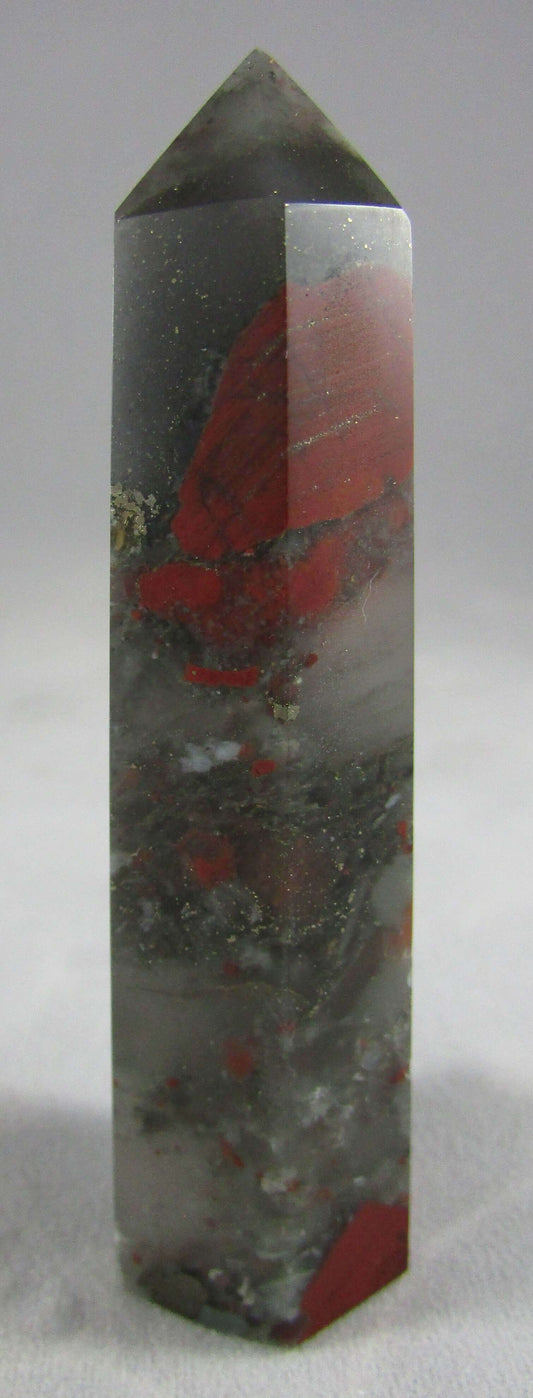 bloodstone crystal pillar, ethically sourced crystals