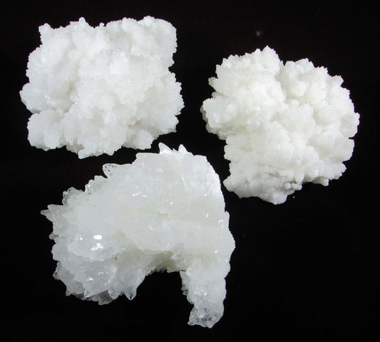 White Aragonite Crystal Cluster Mexico mineral crystal