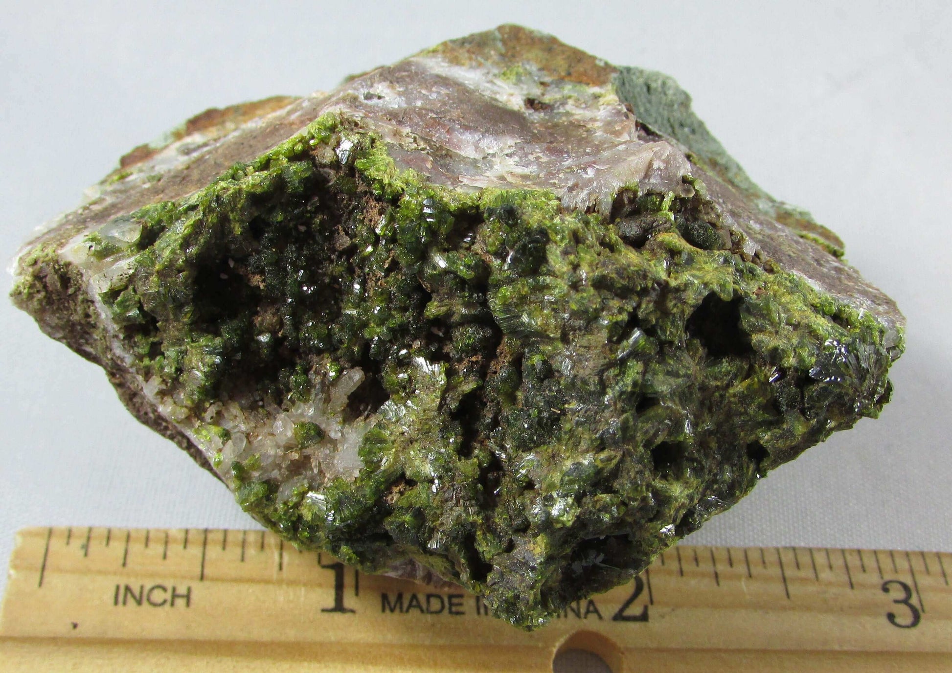 natural rough epidote, south africa mineral