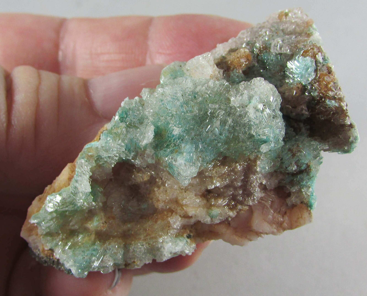 dolomite rosasite rough crystal morocco minerals