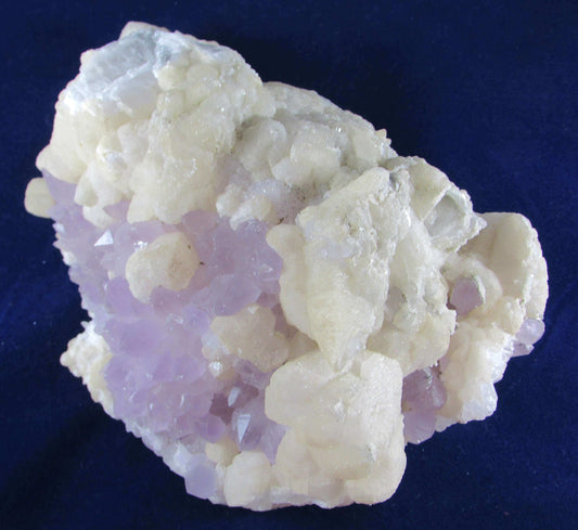 natural amethyst calcite crystal cluster