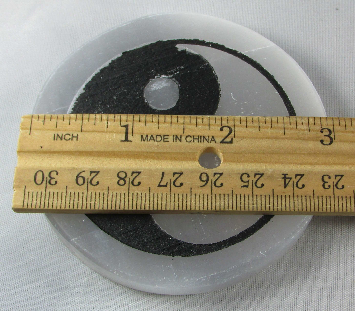 selenite charging disc, selenite disc, mororro mineral