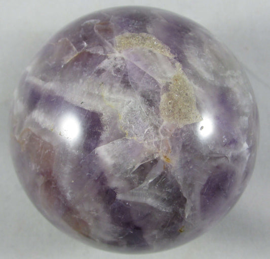 chevron amethyst crystal sphere, genuine amethyst quartz