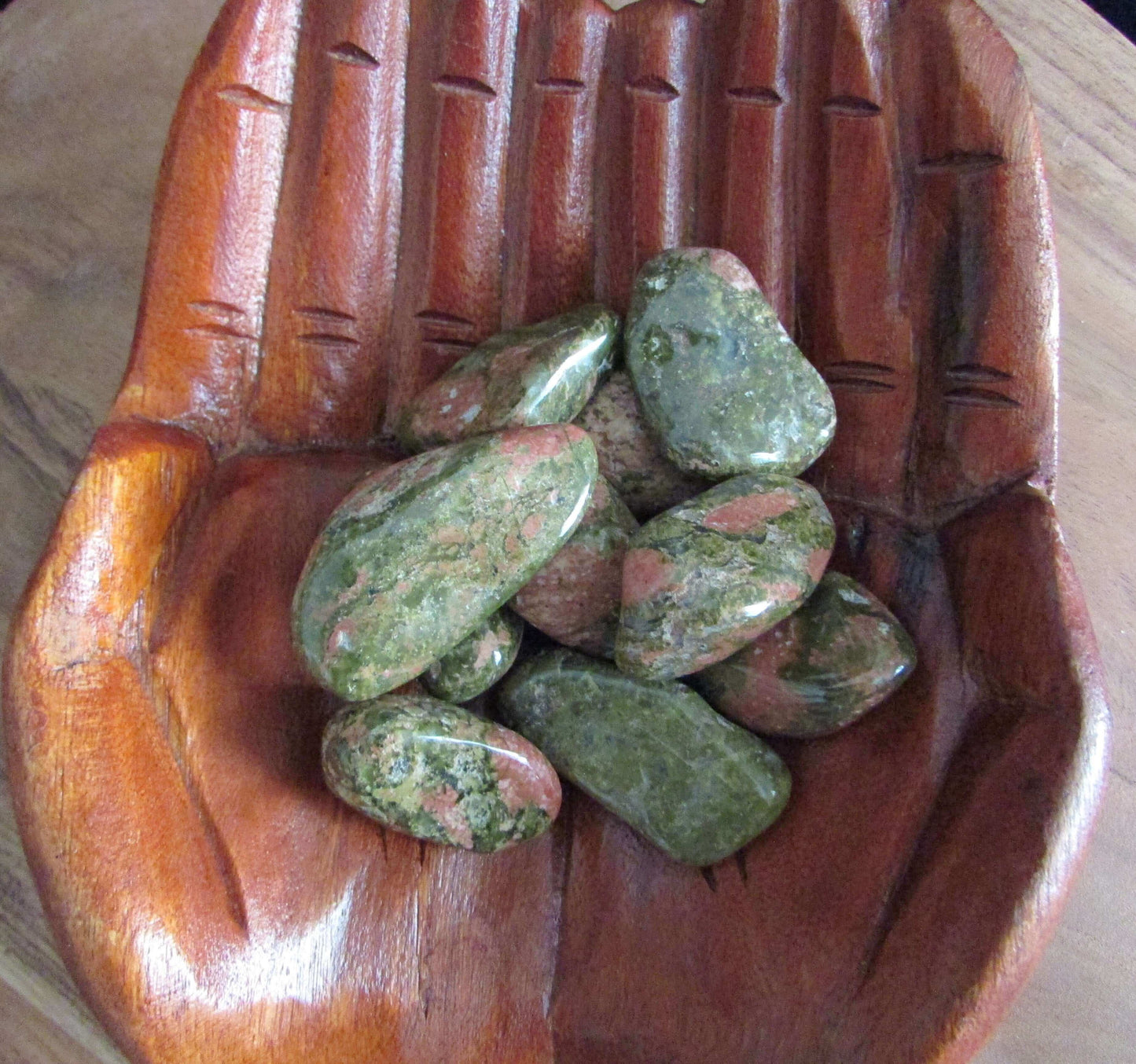 Tumbled Stones, Unakite Jasper Crystals