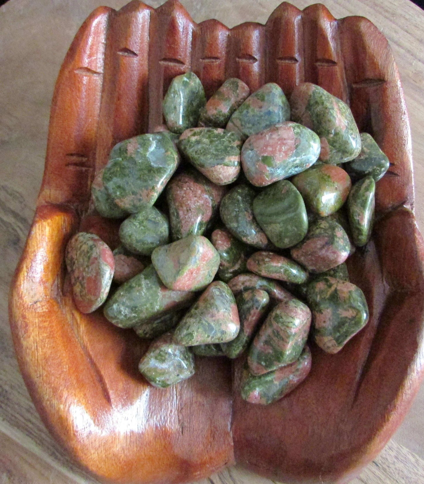 Tumbled Stones, Unakite Jasper Crystals