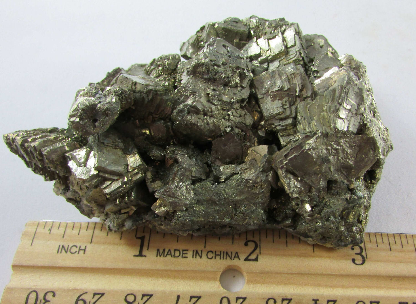 Natural Polished Pyrite Nugget Stone, Ethically Sourced from the US