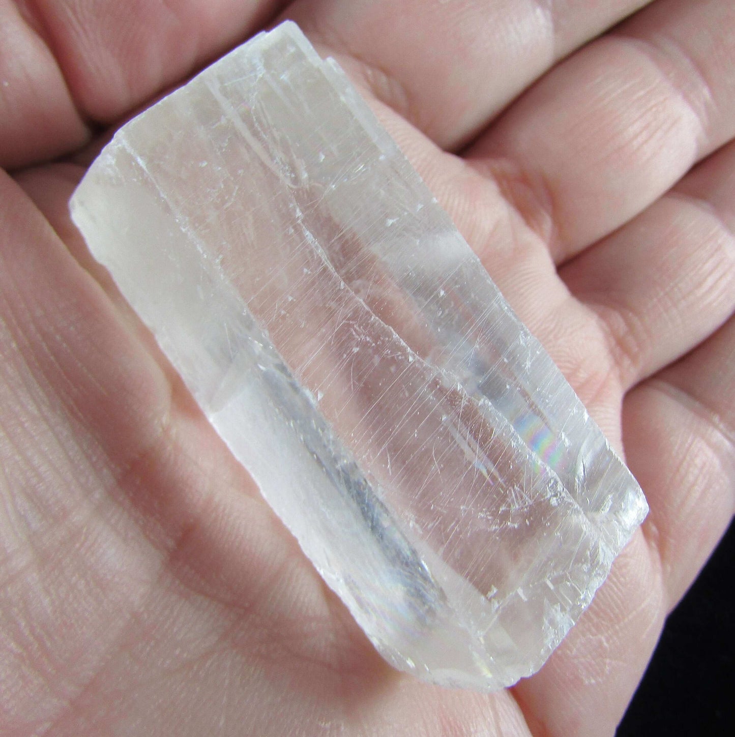 Natural Unpolished Optical Calcite, Ice Calcite from Brazil