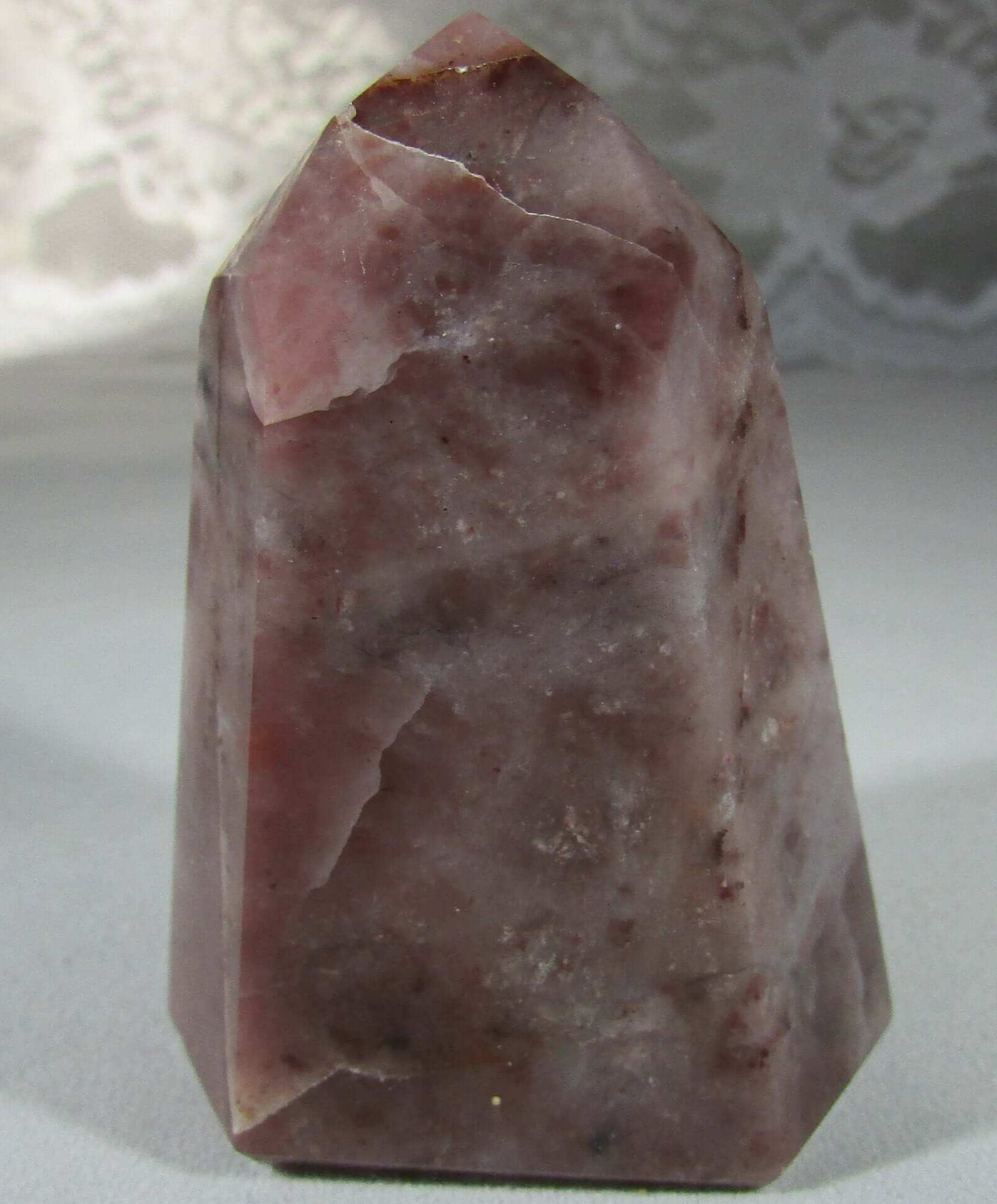 Pink Guava Quartz Obelisk Natural Crystal obelisk brazil crystal