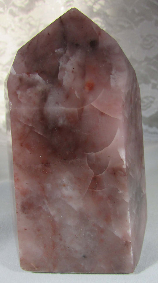 Pink Guava Quartz Obelisk Natural Crystal obelisk brazil crystal