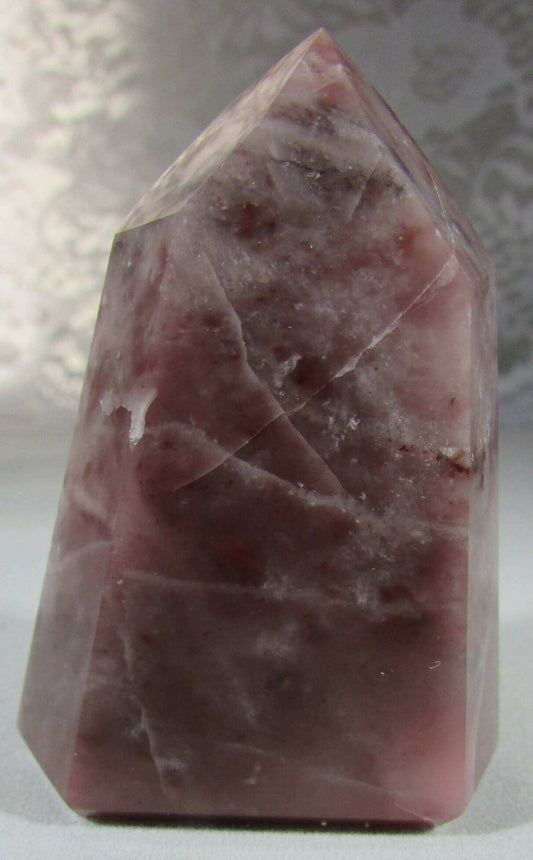Pink Guava Quartz Obelisk Natural Crystal obelisk brazil crystal