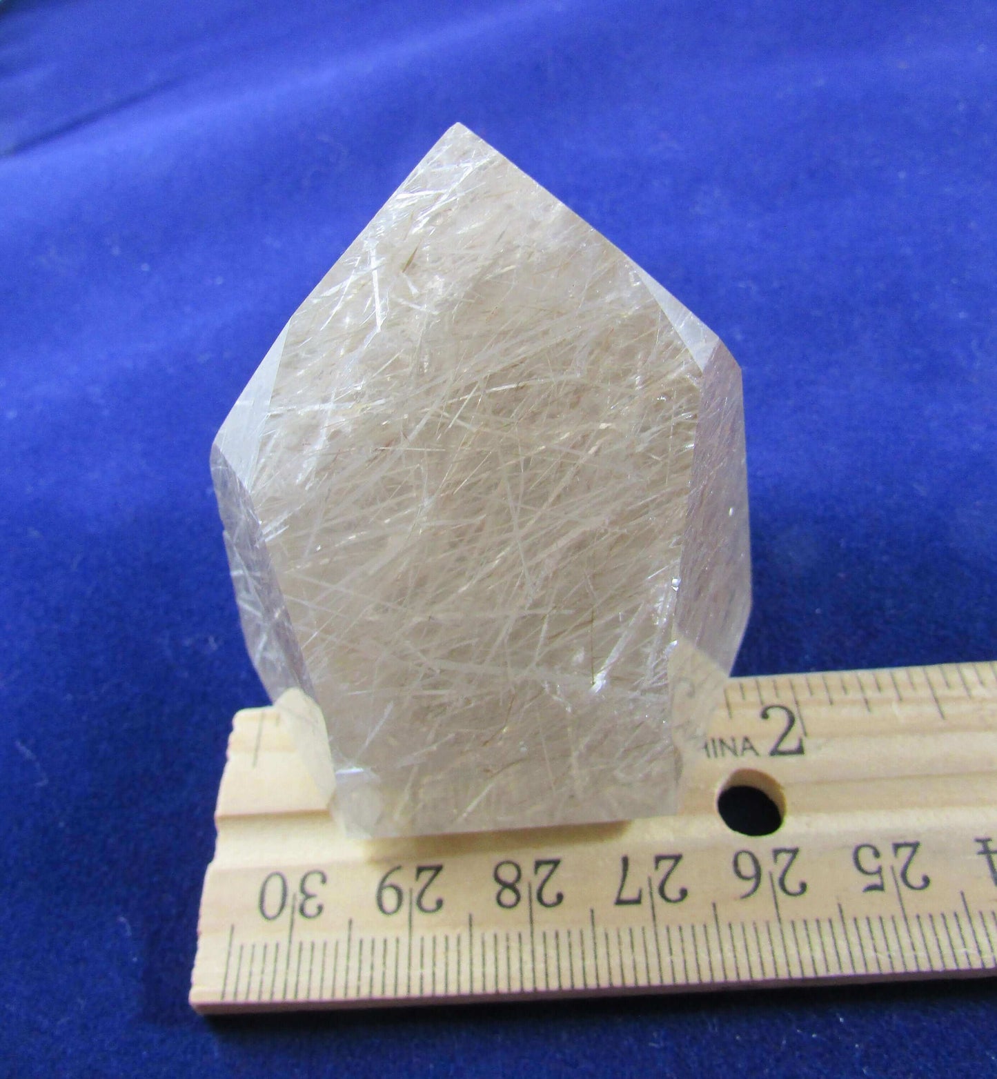Rutile Quartz obelisk, Rutilated Quartz brazil crystal