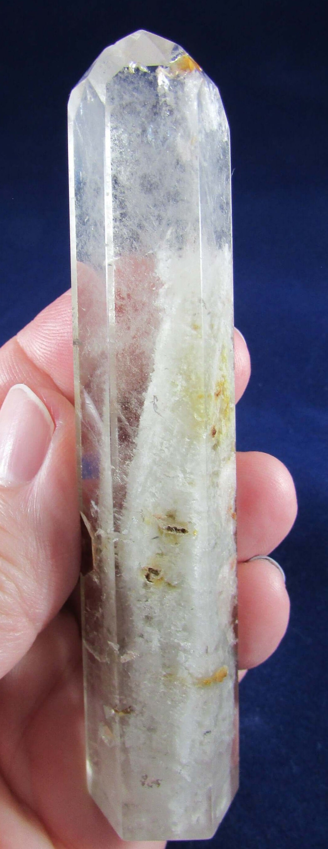 garden quartz crystal pillar, crystal wand, obelisk