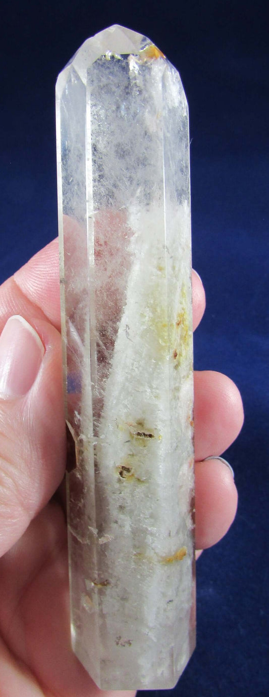 garden quartz crystal pillar, crystal wand, obelisk