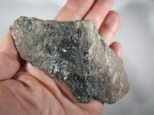 Silver Pyrolusite Mineral Specimen Morocco mineral