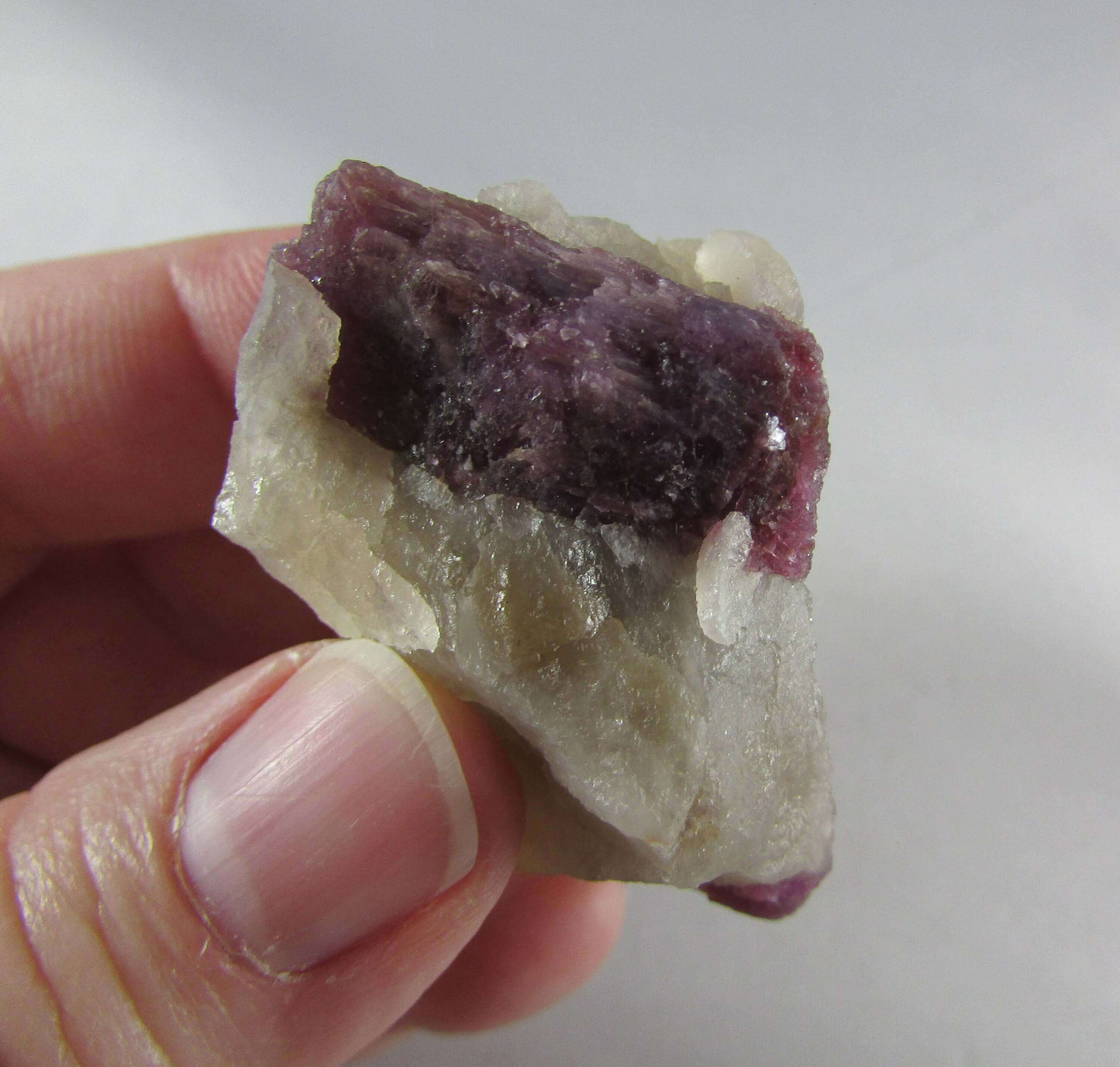 natural red tourmaline smoky citrine brazil mineral