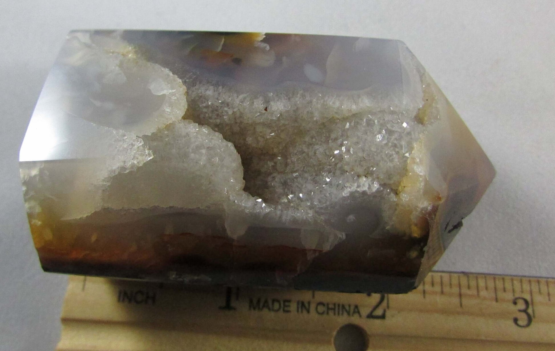 natural raw agate quartz Brail crystals