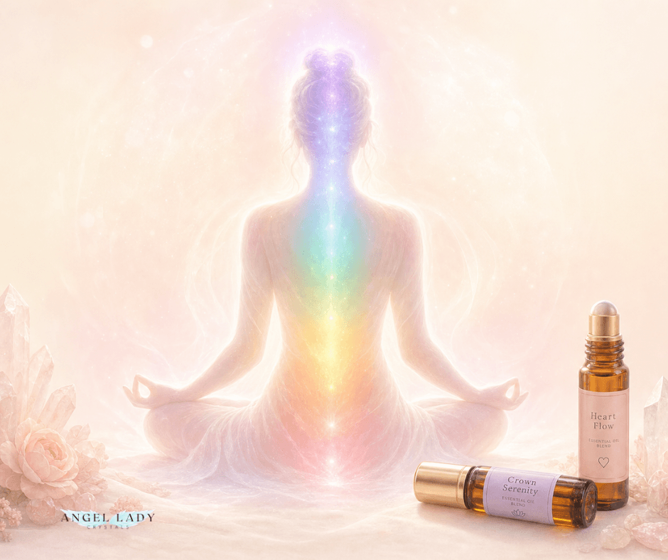Rainbow Spirit Oil: A Full Chakra Clearing & Aura Cleanse Ritual (4 of 9) with essential oils and meditation.