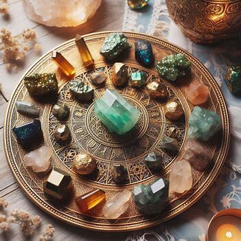 crystal grid for prosperity and abundance