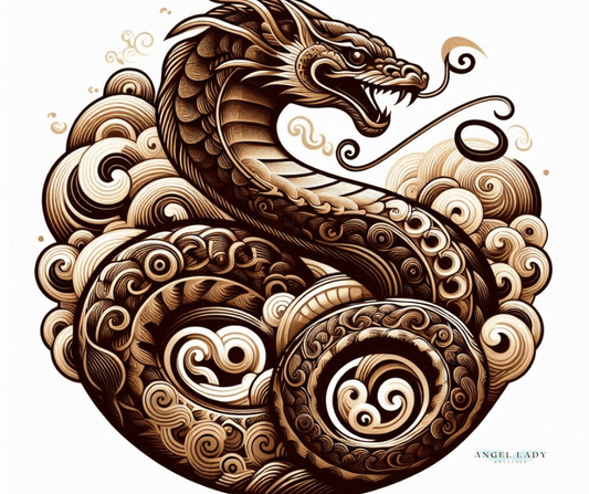 mystical image of Chinese New Year Wood Snake