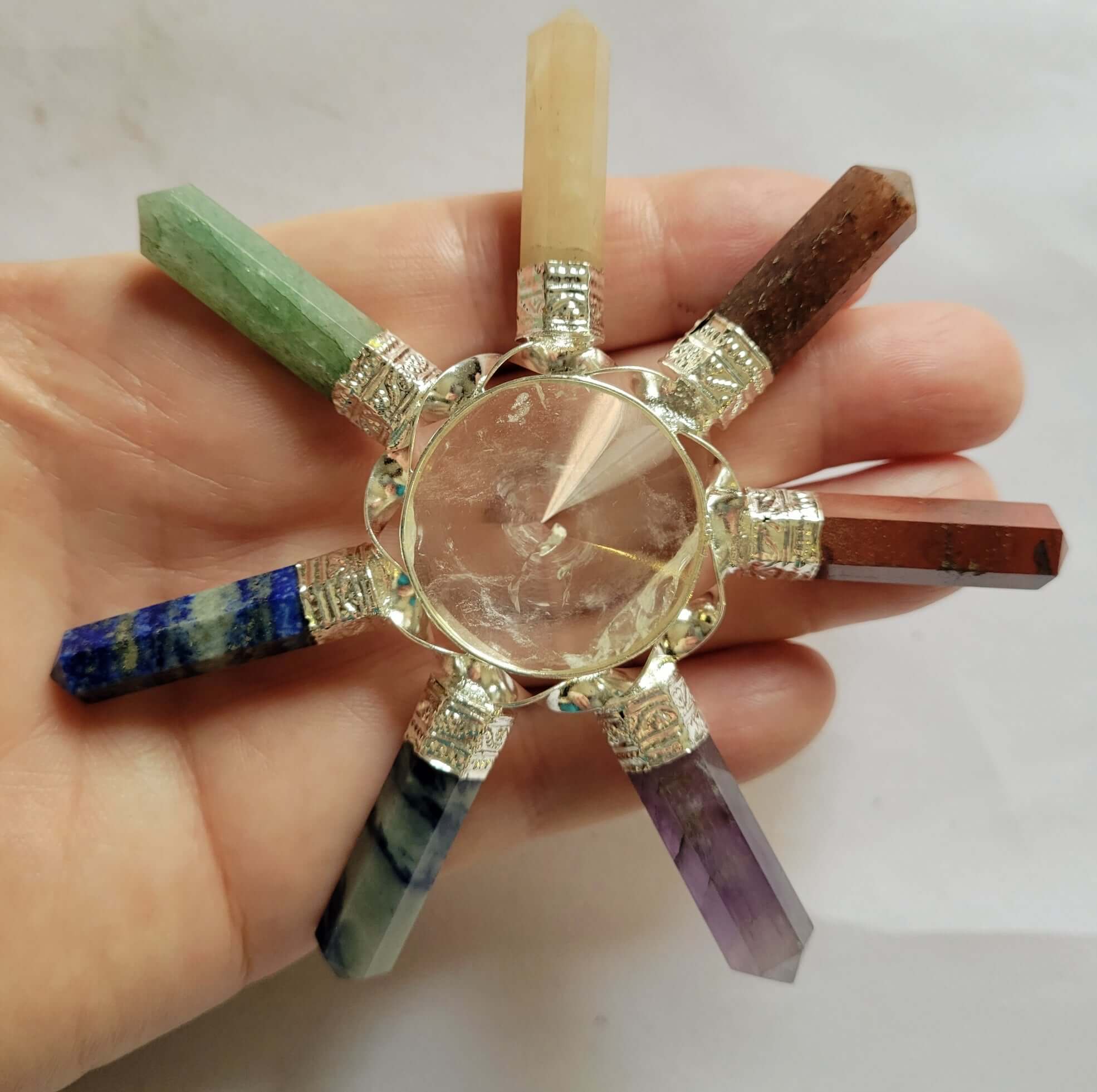 7 Chakra Energy Generator – Master Healer Crystal Tool for Advanced Energy Work & Chakra Alignment