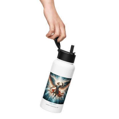 Archangel Michael Protection Water Bottle | 32 oz Insulated Steel