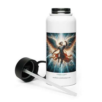 Archangel Michael Protection Water Bottle | 32 oz Insulated Steel