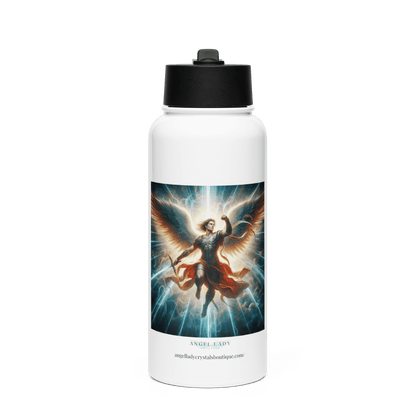 Archangel Michael Protection Water Bottle | 32 oz Insulated Steel