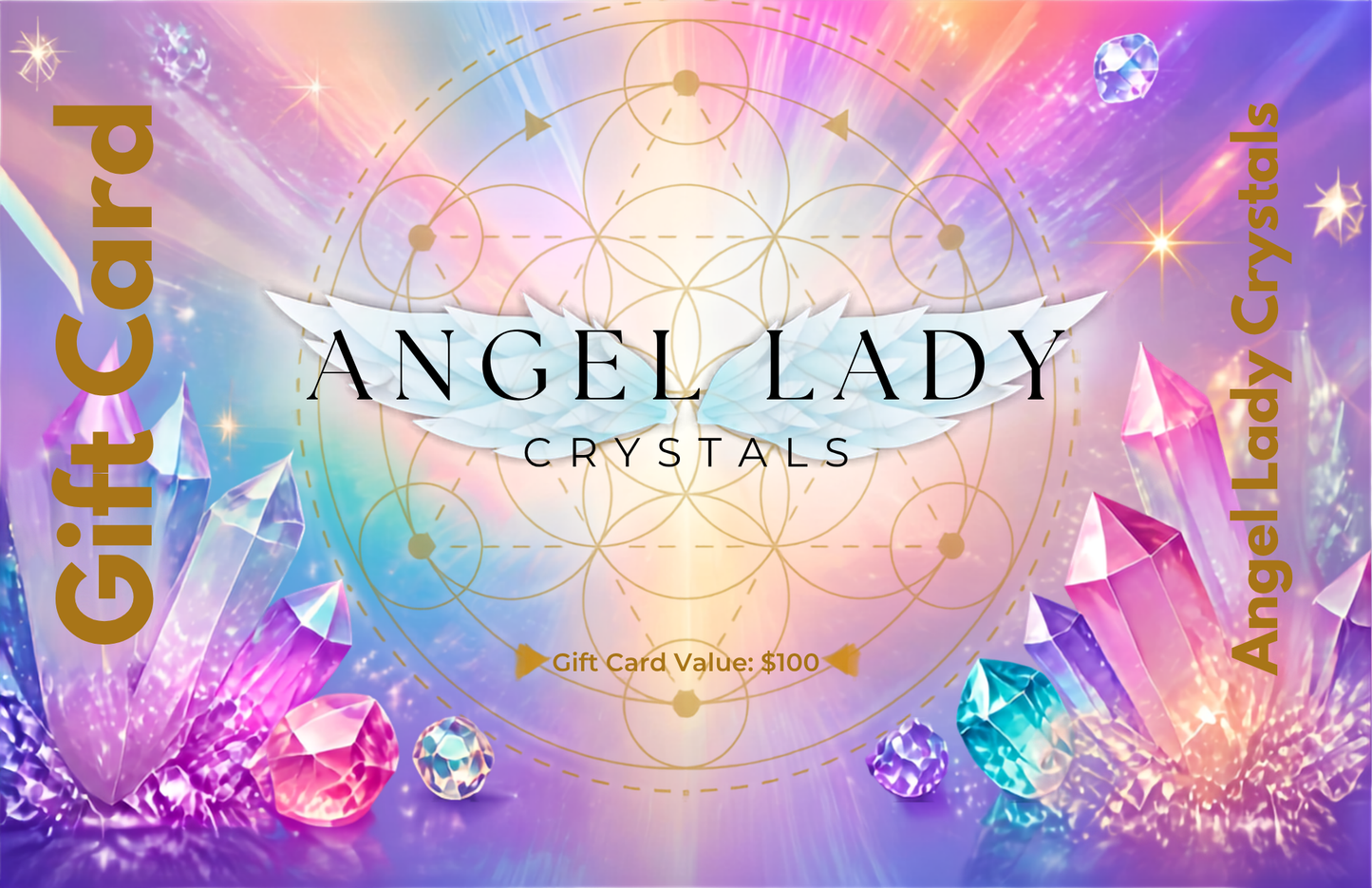 Angel Lady Crystals Gift Card