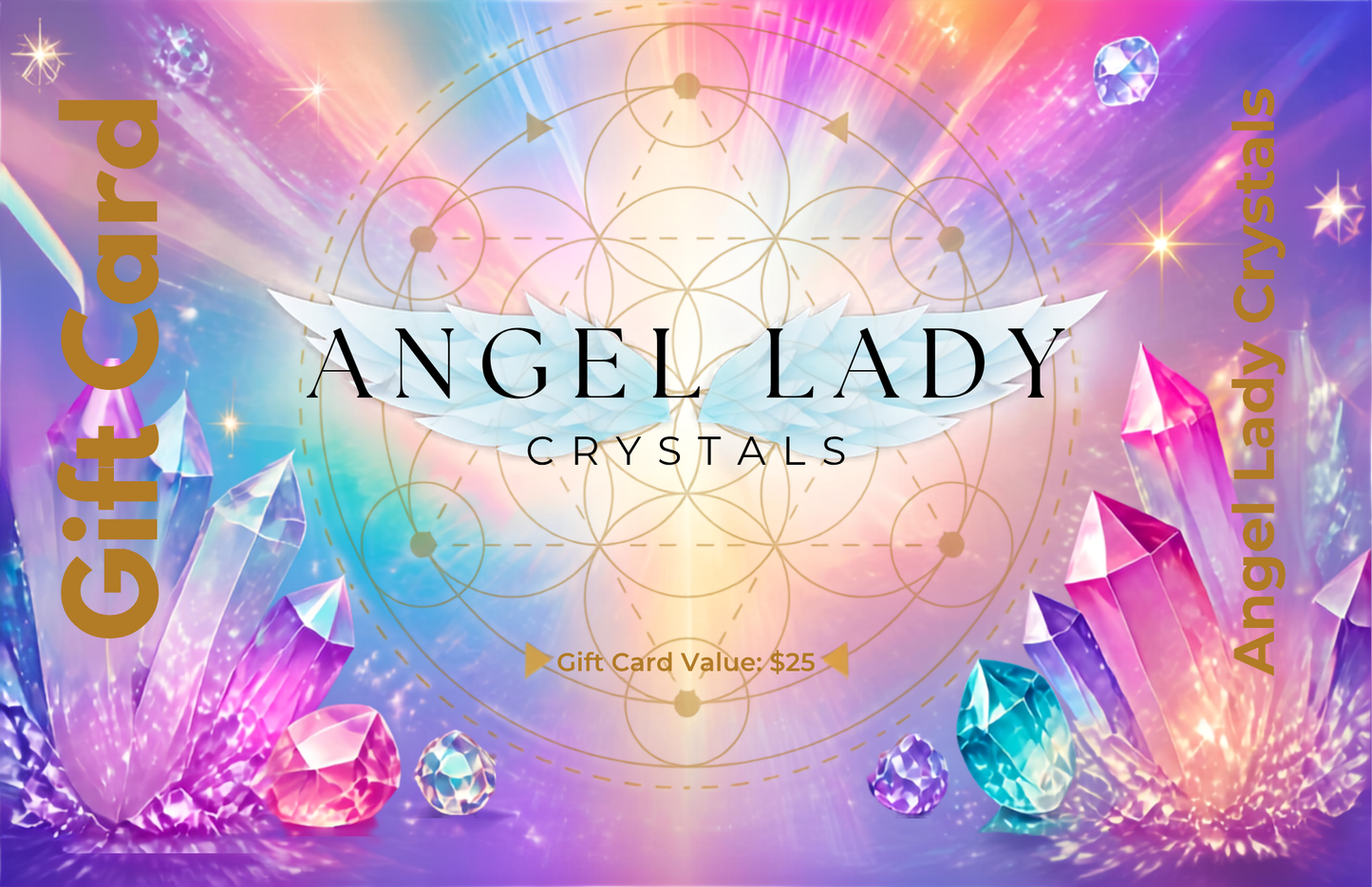 Angel Lady Crystals Gift Card
