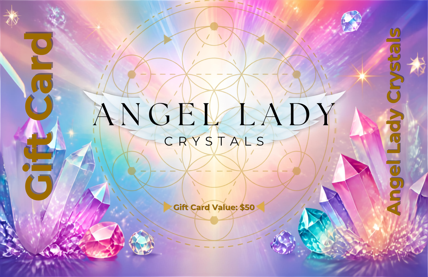 Angel Lady Crystals Gift Card