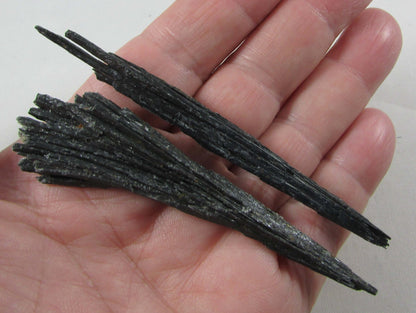 Black Kyanite Set (Witches Broom) - Stone of Conscious Awareness