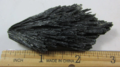 Natural Black Kyanite Fan Witches Broom brazil mineral