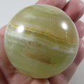 Green Banded Onyx Sphere – Inner Enlightenment, Heart Calm & Energetic Balance