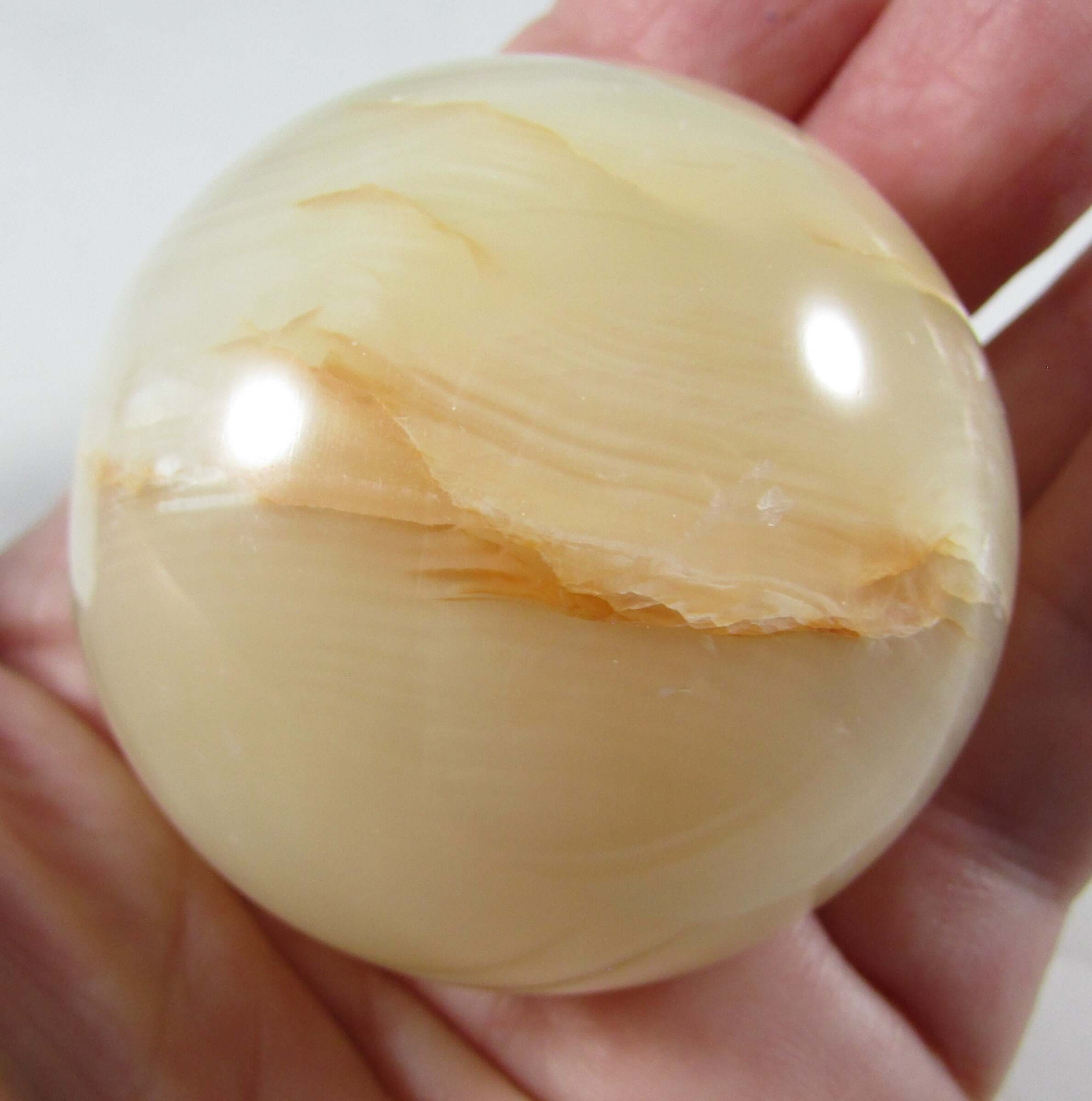 Green Banded Onyx Sphere – Inner Enlightenment, Heart Calm & Energetic Balance