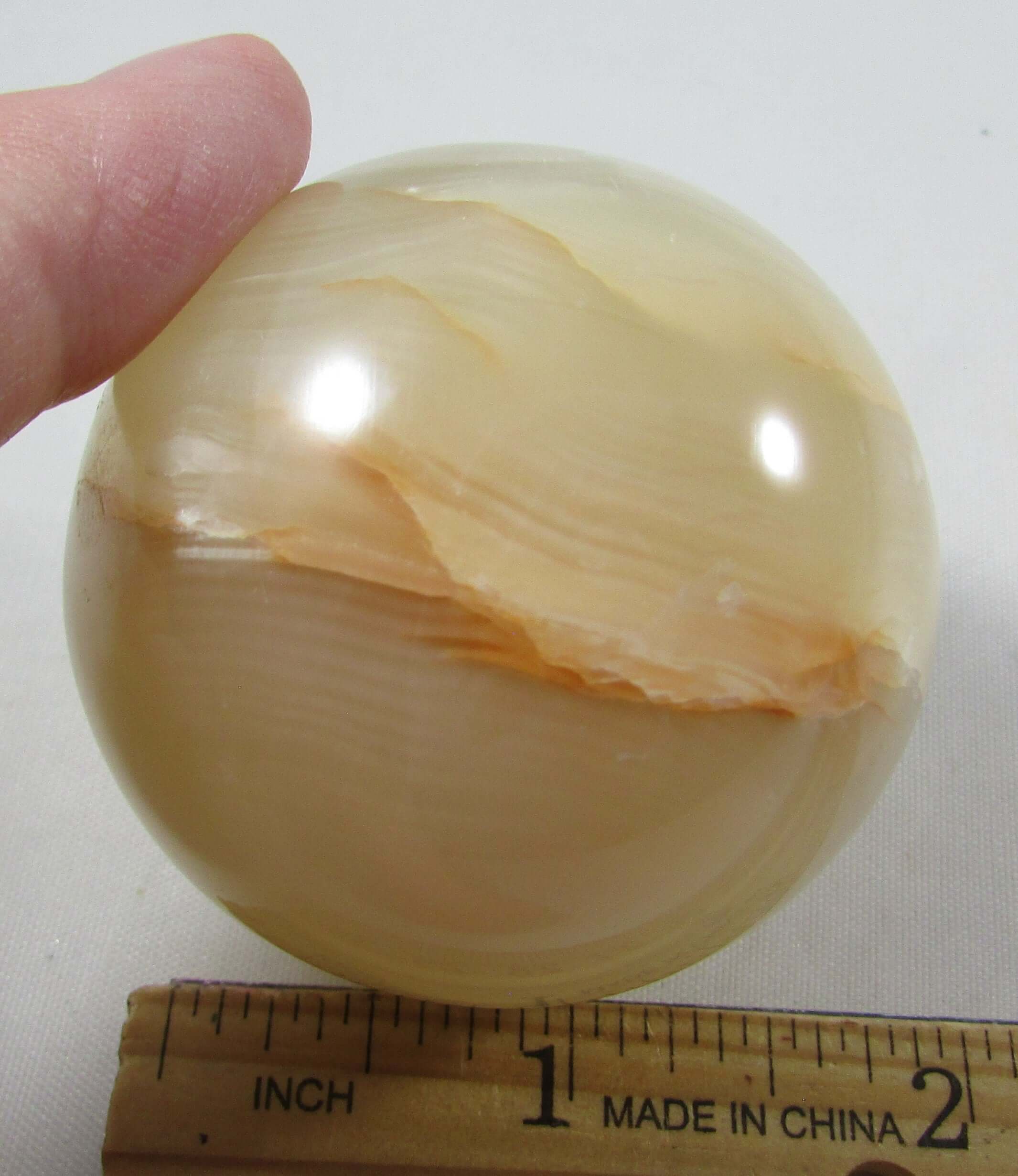 Green Banded Onyx Sphere – Inner Enlightenment, Heart Calm & Energetic Balance