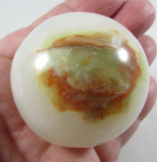 Green Banded Onyx Sphere (ALC7)