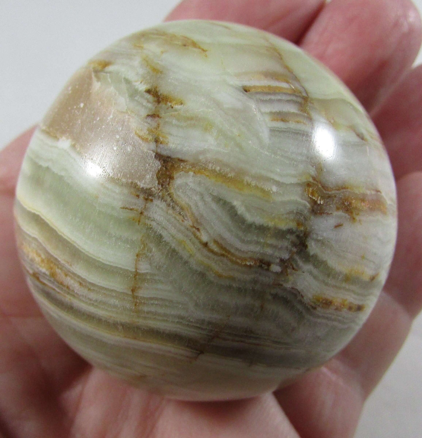 Green Banded Onyx Sphere (ALC19)
