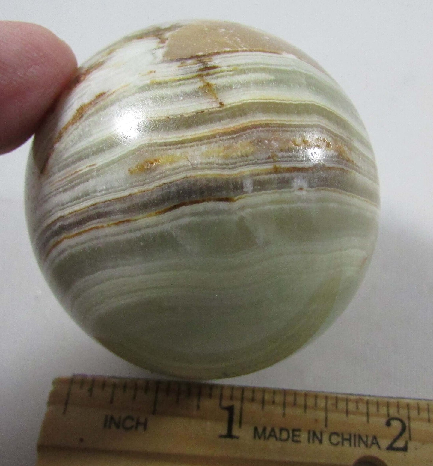 Green Banded Onyx Sphere (ALC19)