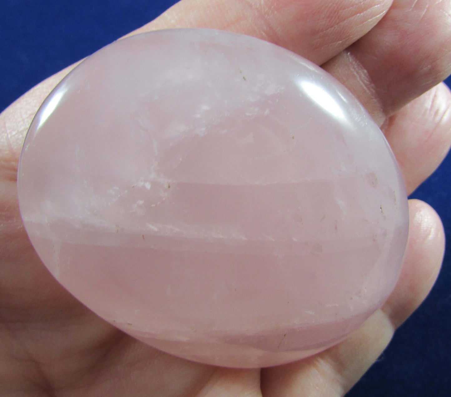 Polished Rose Quartz Crystal palmstone brazil crystal