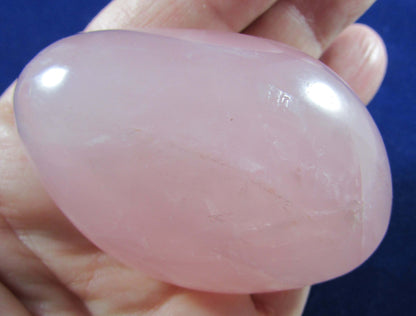 Polished Rose Quartz Crystal palmstone brazil crystal