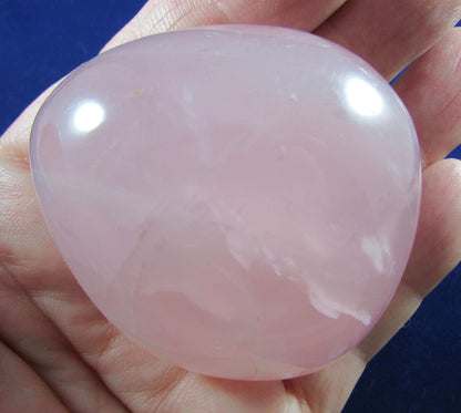 Polished Rose Quartz Crystal palmstone brazil crystal